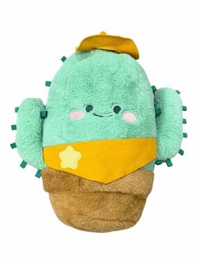 Pink Sky Plush Weighted Cactus Stuffed Warm Snug Toy in Mint Green